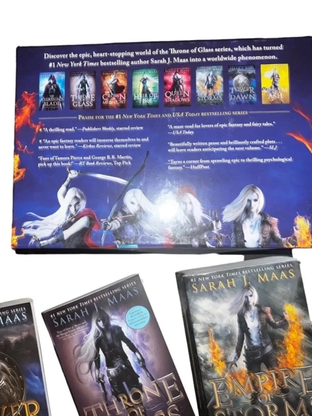 Sarah J. Maas Throne of Glass Lot of 6 Book Set OOP Covers, Error and Slipcaae